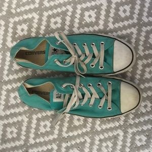Turquoise Converse Shoes